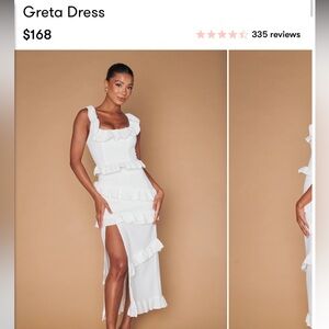 NWT Show Me Your Mumu Greta Midi Dress in white size M